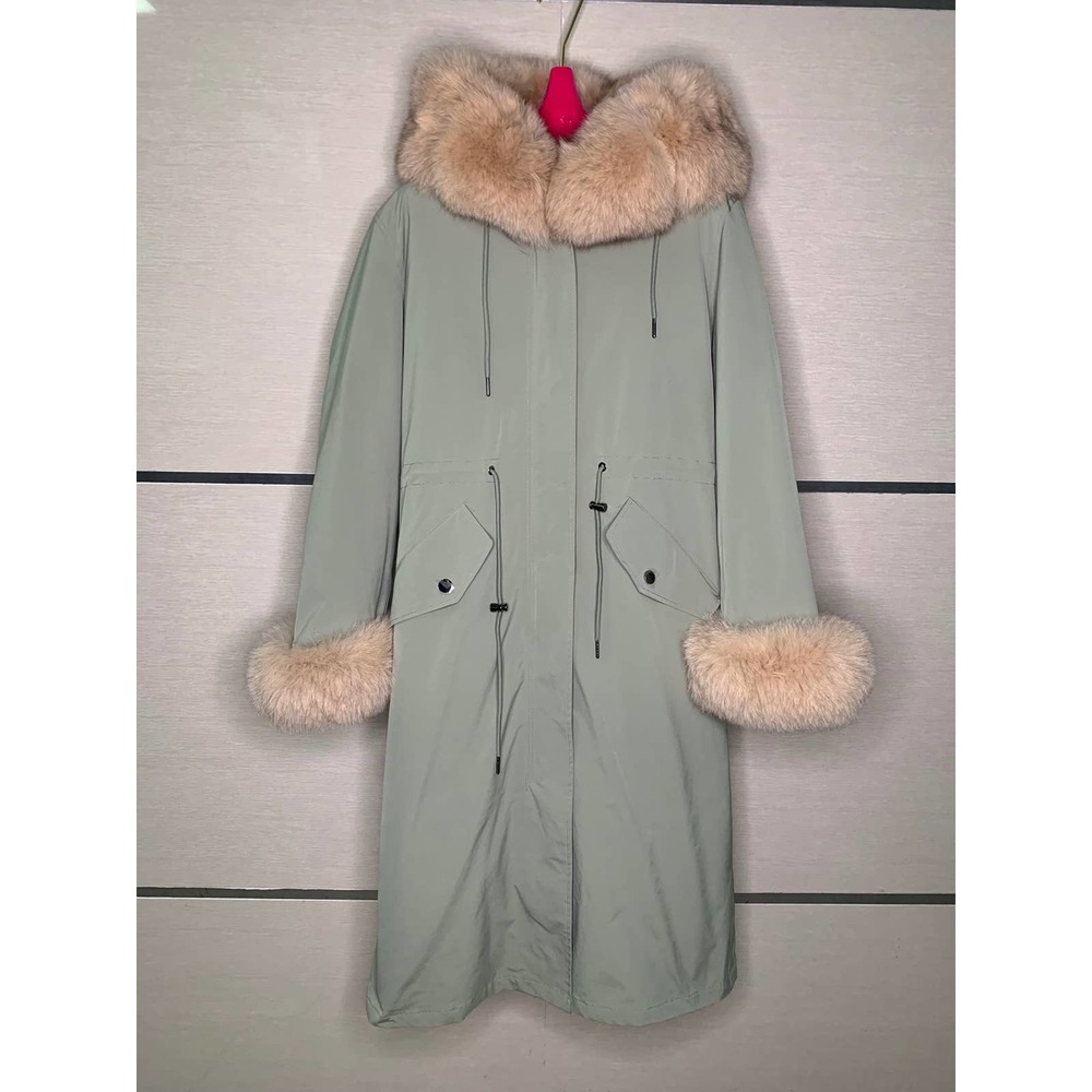NEW MR& MRS style rabbit and fox fur parker coat - Picture 1 of 14